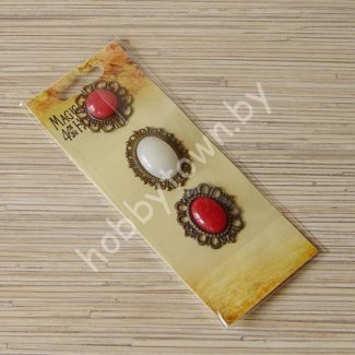 Декоративные металлические элементы набор 3шт.